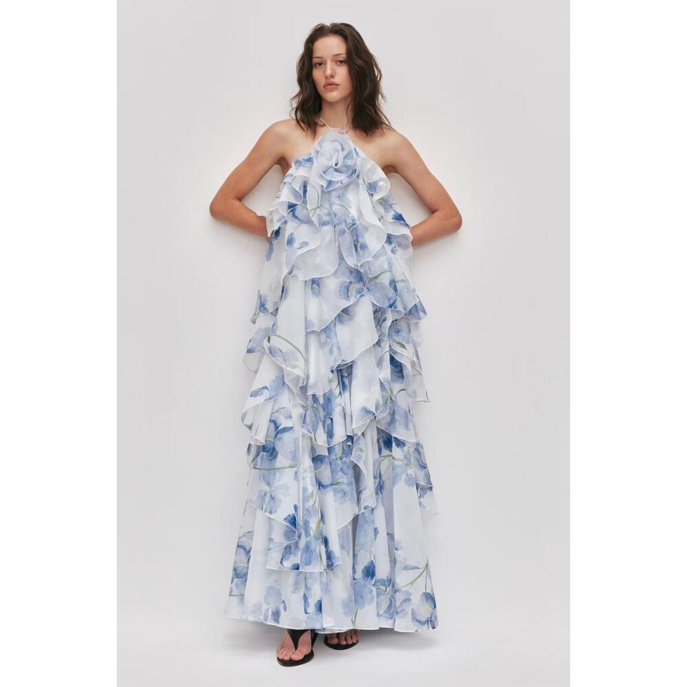 Aje Pandorea Layered Maxi Dress